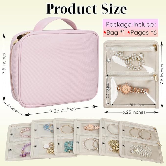 Travel Jewelry Organizer Case, Small Jewelry Bags - Image 2