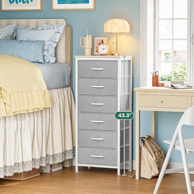 Huuger Tall Dresser for Bedroom, Stable 6 Drawer Dresser - Image 3