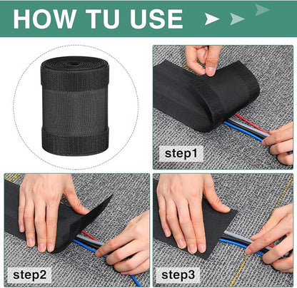 WILLBOND Carpet Cord Cover Cable Protector Floor Cover Cable Protector - Image 5