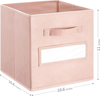 11 Inch Storage Cube, Storage bin, cube storage Foldable Fabric Cube Storage - Image 3