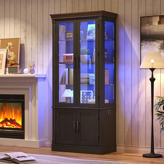 St.Mandyu 71" Tall Display Cabinet by StMandyu