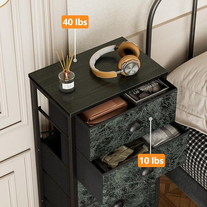 Furnulem Vertical Dresser for Bedroom, Tall Storage Tower Unit and Chest - Image 3