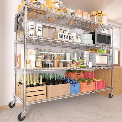 PrimeZone 4 Tier 55.5" Wx24 Dx76 H Wire Shelving - Image 2