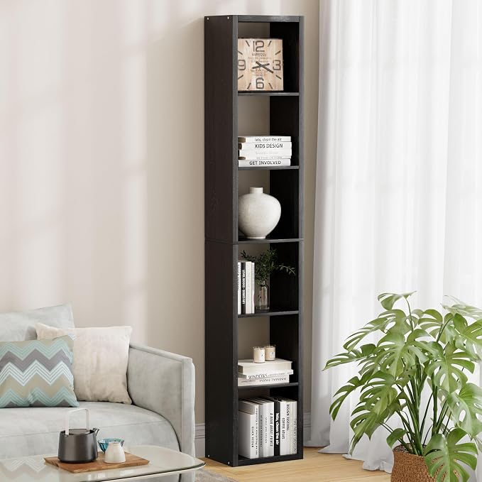 6 Cube Storage Organizer Single Row, Cube Shelf by JPIZISO