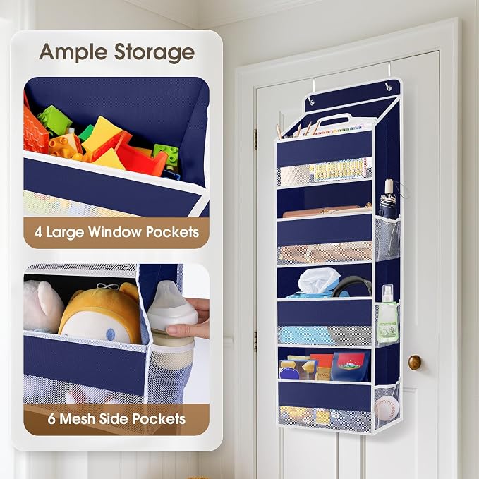 1 Pack Over The Door Organizer, Hanging Storage Organizer - Image 4