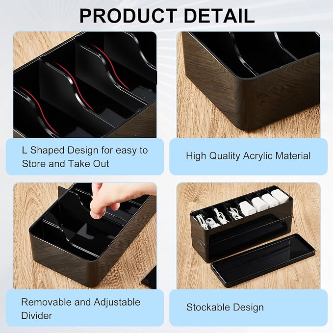 Tatuo 2 Pcs Cable Organizer Box - Image 3