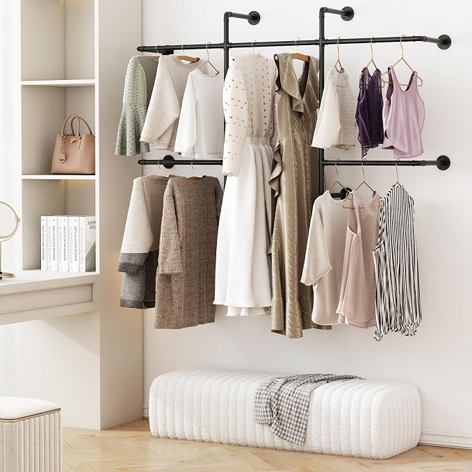 Industrial Pipe Clothing Racks - Image 3