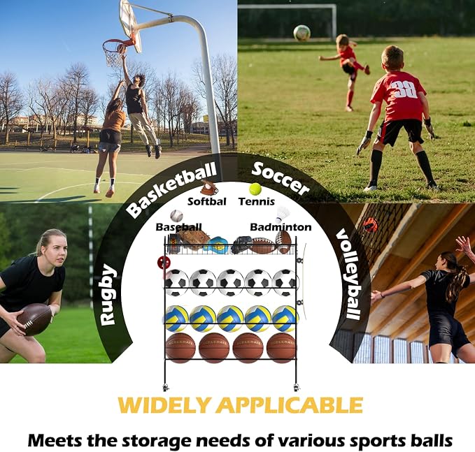 Ball Storage - Basketball Cart - Image 3