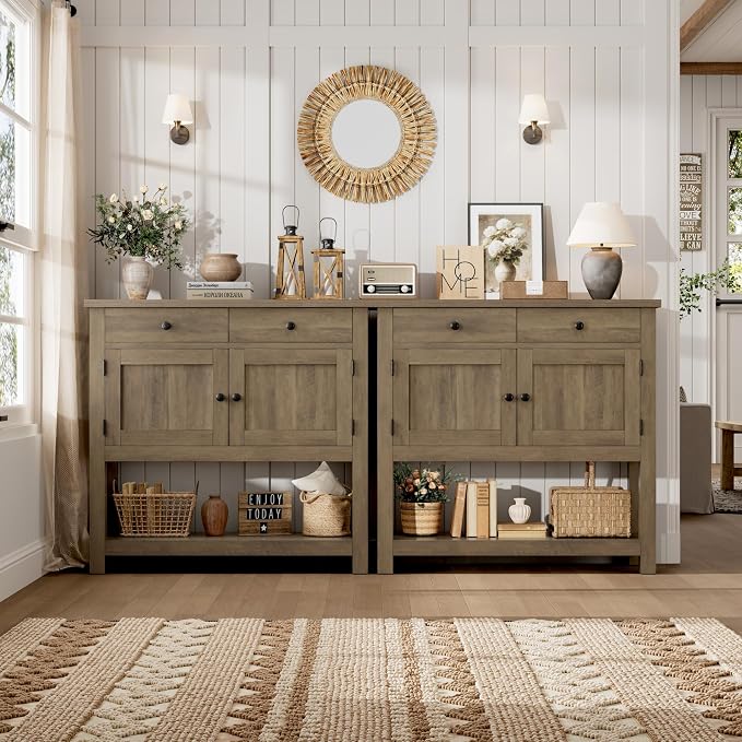 HOSTACK Farmhouse Console Table - Image 4