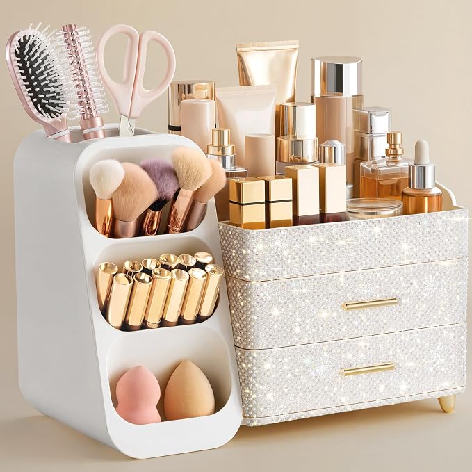 HBlife Makeup Organizer with Brush Holder by HBlife