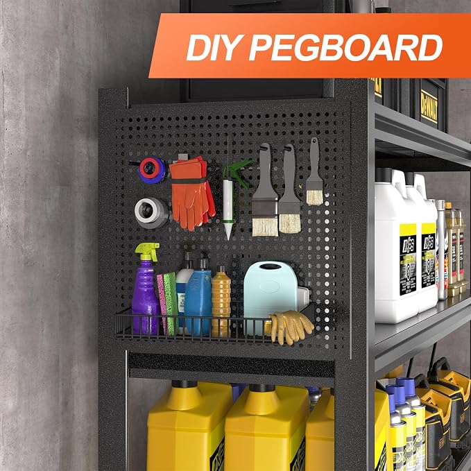 Metal Garage Shelving Unit, Heavy Duty Adjustable Industrial Storage Shelves - Image 8