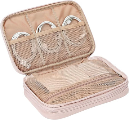 NISHEL Travel Cord Organizer Case, Double Layers Tech Electronic Bag, Essentials - Image 5