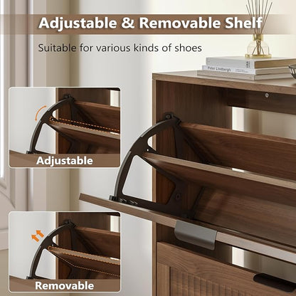 BORNOON Shoe Cabinet for Entryway - Image 6