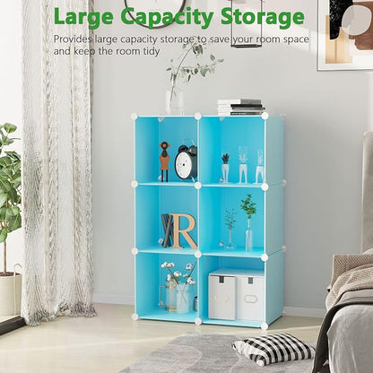C&AHOME Cube Storage Organizer, 6-Cube Shelves Units, Closet Cabinet, DIY - Image 5