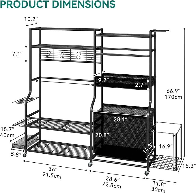 YITAHOME Multi-Functional Sports Organizer - Image 4