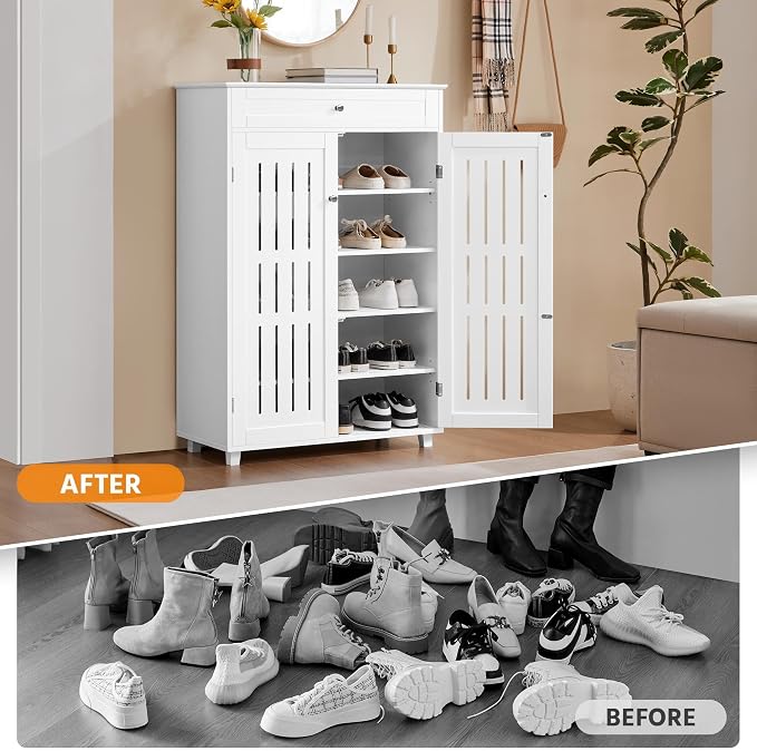 Yaheetech Shoe Cabinet, 5-Tier Shoe Rack Organizer - Image 6