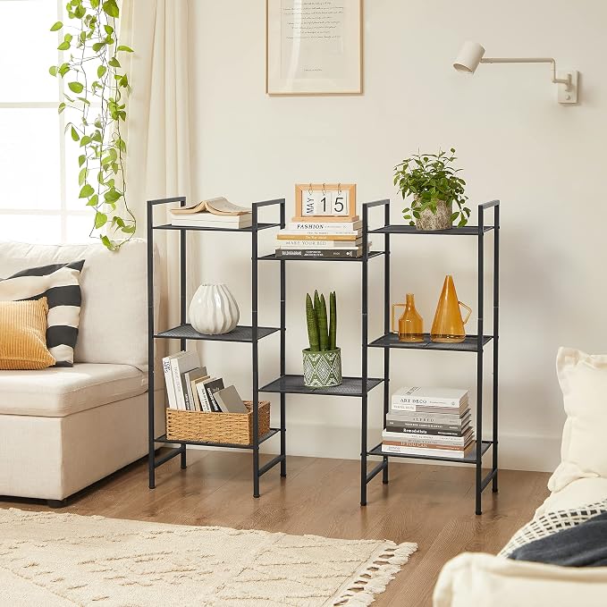 SONGMICS 4-Tier Storage Rack, Bathroom Shelf, Extendable Plant Stand - Image 4