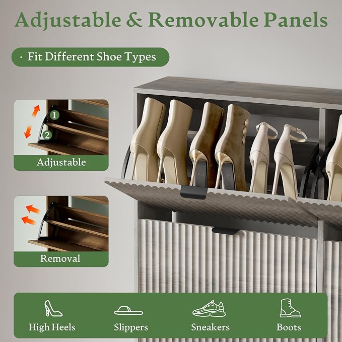 Xixini Shoe Storage Cabinet for Entryway - Image 3