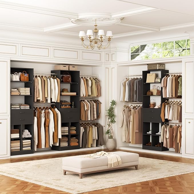 Besiost Closet System, 4-8 FT Closet Organizer System - Image 4