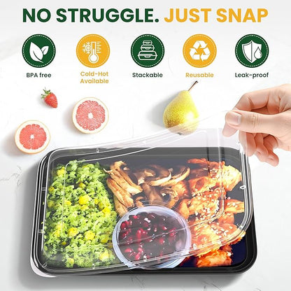 28oz Meal Prep Containers, Reusable Bento Box - Image 5