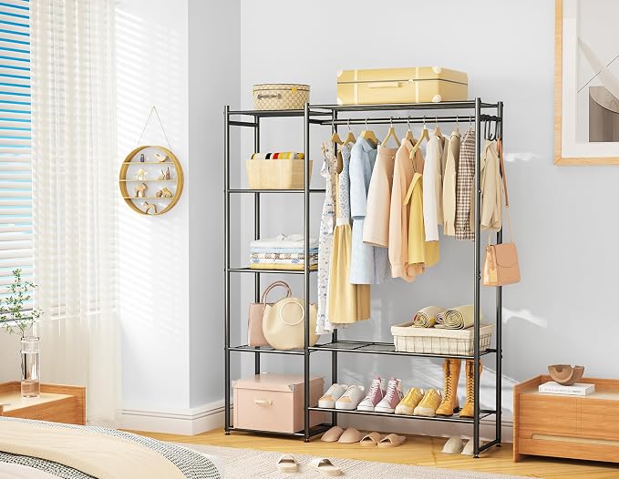 Closet Wardrobe, Closet Organizers and Storage System, Metal Clothes Rack | All - Image 2