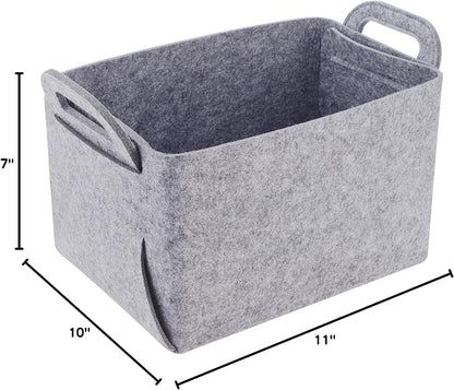 Minoisome Storage Basket Felt Storage Bin Collapsible& Convenient Box Organizer - Image 9