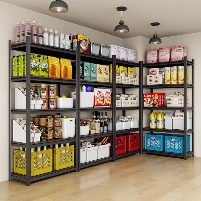 Metal Garage Shelving, Adjustable 5-Tier Heavy Duty Shelving, 2800 LBS Garage - Image 2