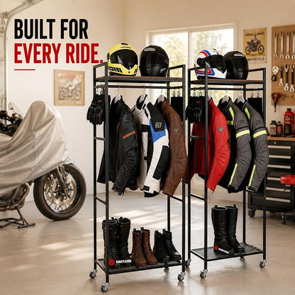Motorcycle Helmet Holder, Motorcycle Gear Storage Rack, Display Stand - Image 7