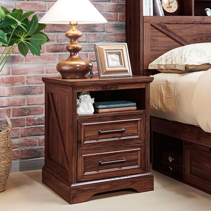 ACCOHOHO 18" Farmhouse Nightstand by ACCOHOHO