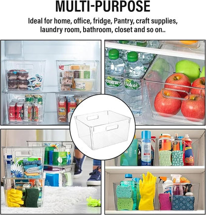 Extra Large Clear Plastic Storage Bins, Laundry Room, Freezer Organizer Plastic - Image 5