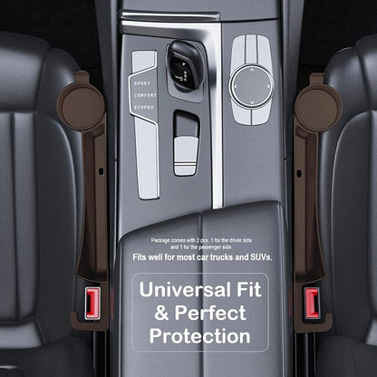 Car Seat Gap Plug with Storage Slot, Auto Gap Filler Organizer with Cup Holder - Image 5