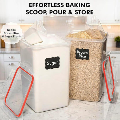WHITE FEATHER SUPPLIES 2 PC Large Food Storage Containers - Image 4