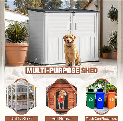 TUOZE 34 Cu Ft Resin Storage Shed - Image 8