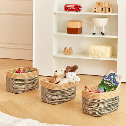 Small Cotton Rope Basket – Storage Bin - Image 5