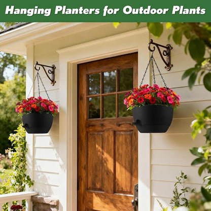 3-Piece Set of 10-Inch Hanging Planters - Image 5