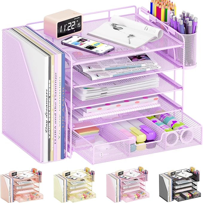 OPNICE Desk Organizer, 5-Tier Desktop File Organizer - Image 7