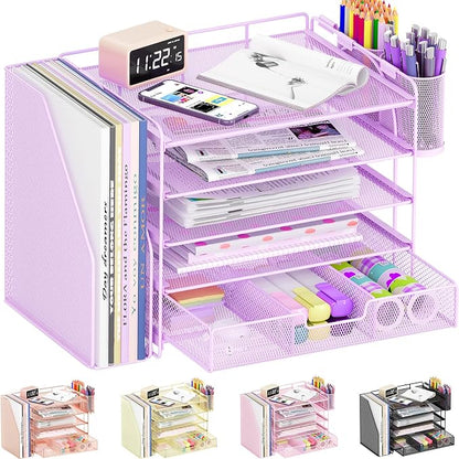 OPNICE Desk Organizer, 5-Tier Desktop File Organizer - Image 7