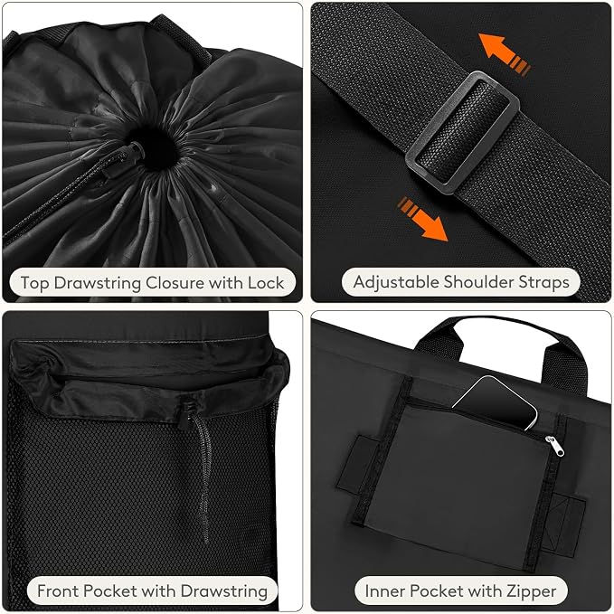 Lifewit Laundry Bag, Extra Large Laundry Backpack - Image 4