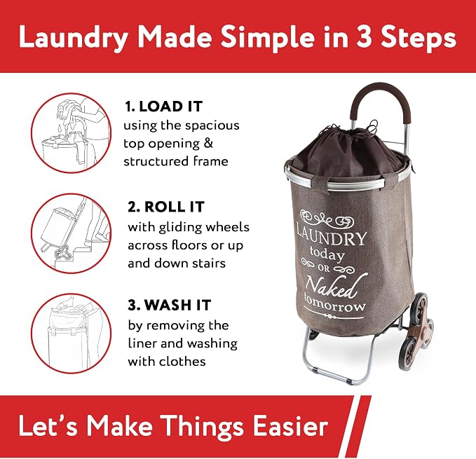 dbest products Stair Climber Laundry Trolley Dolly - Image 6