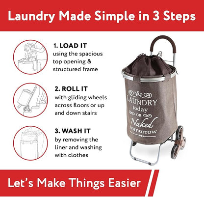 dbest products Stair Climber Laundry Trolley Dolly - Image 6