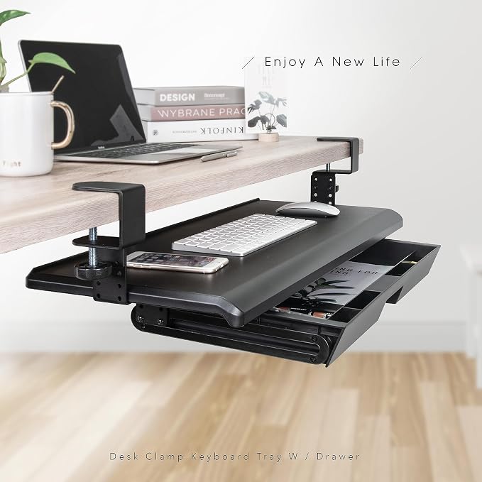 EHO Keyboard Tray with Drawer - Image 5