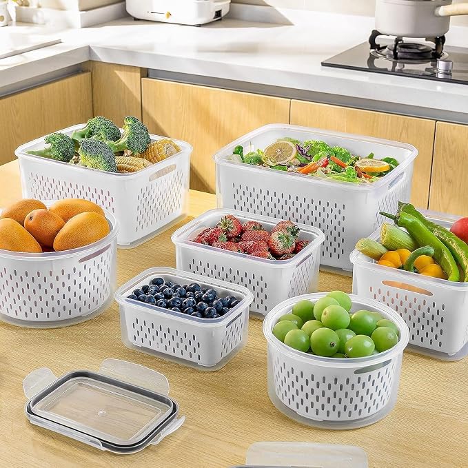 5 PCS Large Fruit Containers for Fridge - Image 9