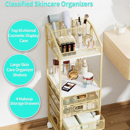 HapiRm Makeup Organizer Storage Cart - Image 5