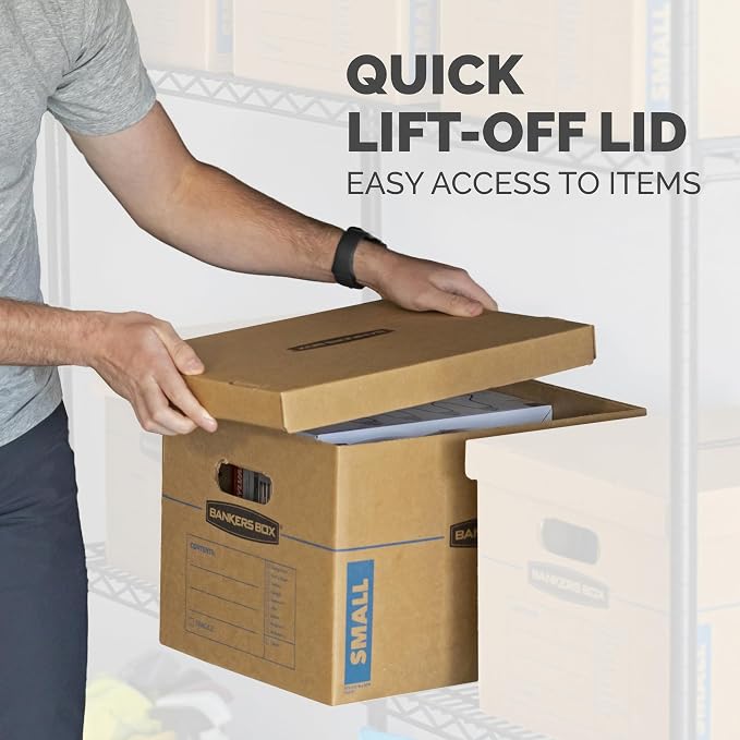 Bankers Box 30-Pack Classic Moving Box Kit, 20 Small/5 Medium/5 Large | Take - Image 6
