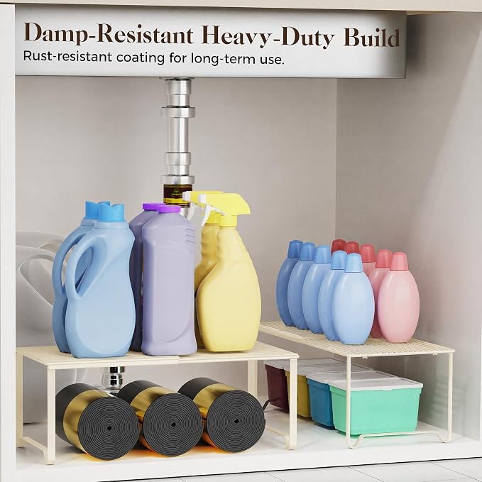 Extendable Metal Wire Shelf Organizer - Image 2