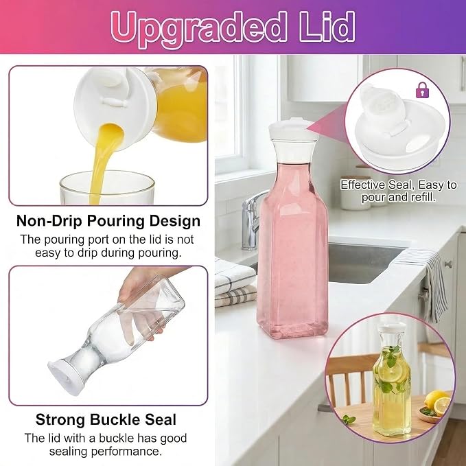 Goaste 4 Pack Laundry Detergent Dispenser, 54oz Laundry Soap Dispenser Bottle - Image 4
