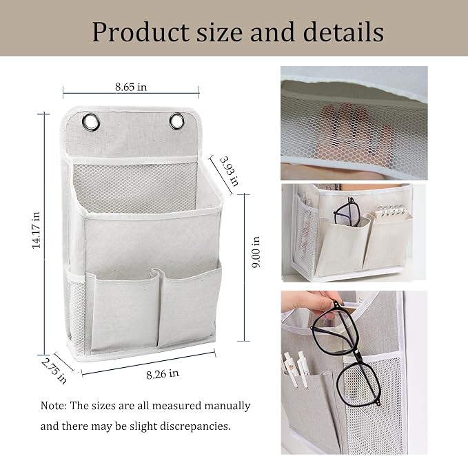 2-Pack Hanging Storage Organizer, Over The Door Hanging Bags/Wall Baskets - Image 2