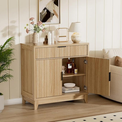 Vabches Fluted Sideboard Buffet Cabinet - Image 6