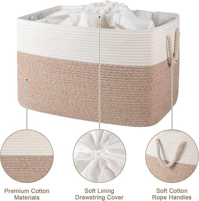 95L Extra Large Blanket Basket - Image 3