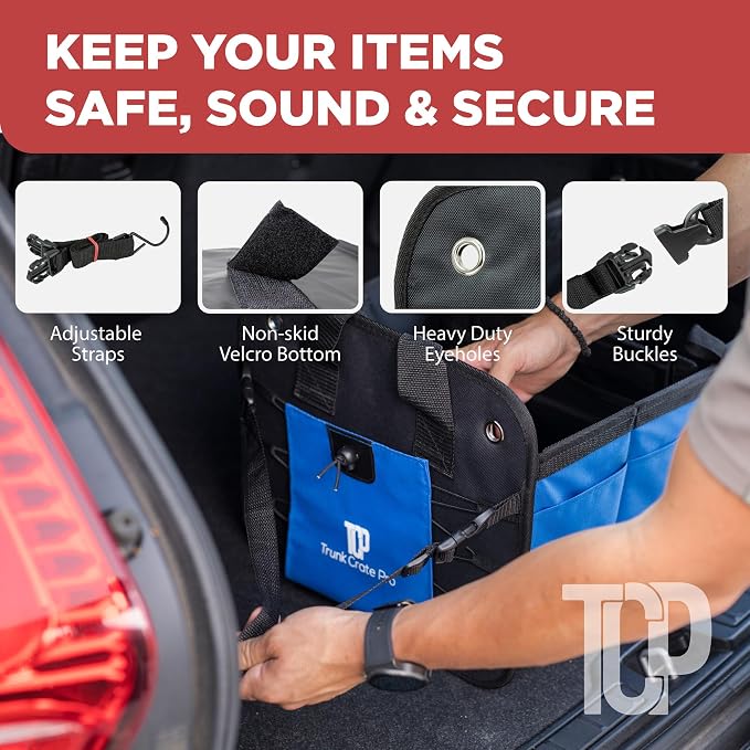 TRUNKCRATEPRO Car Trunk Organizers | Trunk Organizer, Car Storage Organizer - Image 9
